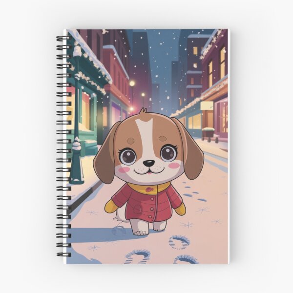 Item preview, Beagle Bliss in Winter Town designed and sold by NeatThingLover.