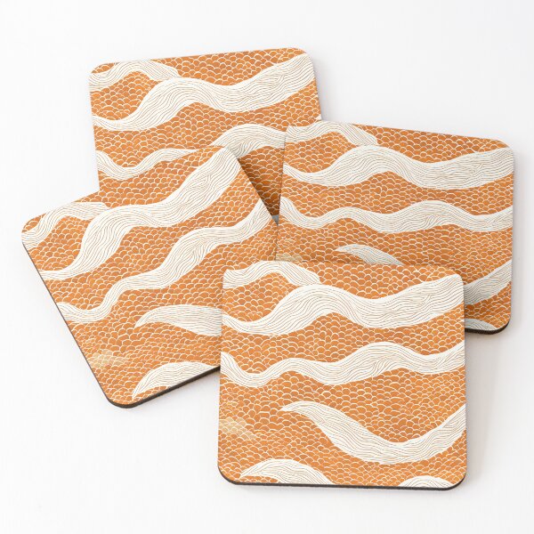 Item preview, Fish Skin Pattern | Orange and White Texture | Seamless Ocean Design designed and sold by Epic--Art.