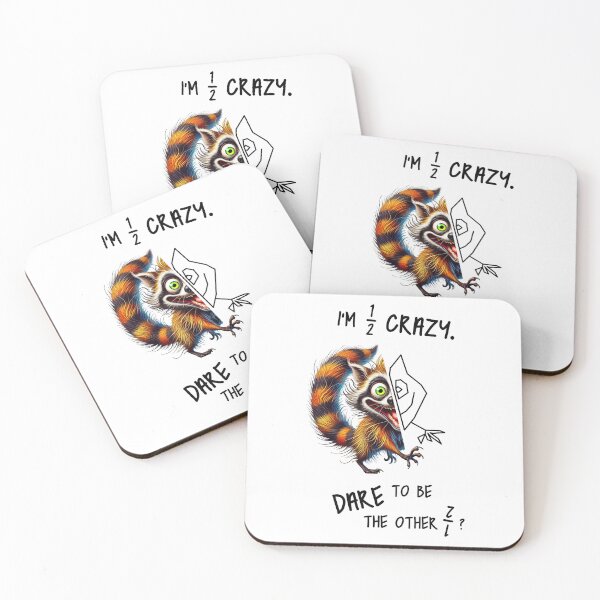 Item preview, I'M 1/2 CRAZY. DARE TO BE THE OTHER 1/2?, Unique designed and sold by villacreativa.