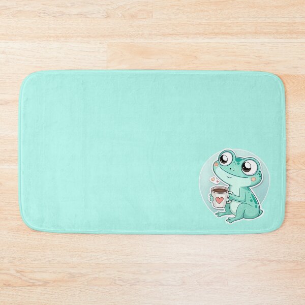 Item preview, Chibi frog with coffee designed and sold by AhArtMe.