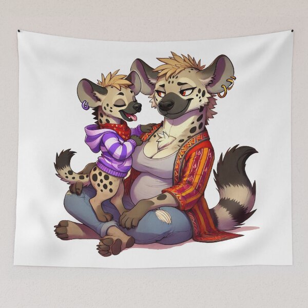 Item preview, Mom & Kid Hyenas designed and sold by nikkolaus.
