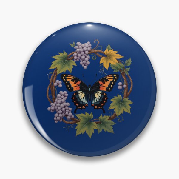 Item preview, Diana fritillary Butterfly Surrounded By Cynthiana Grape designed and sold by taiche.