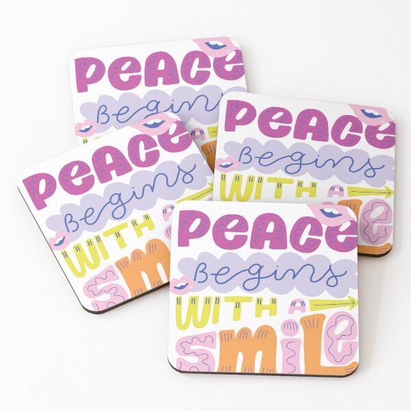 Item preview, Peace begins with a simle - classic t-shirt designed and sold by Dreamteeworks.