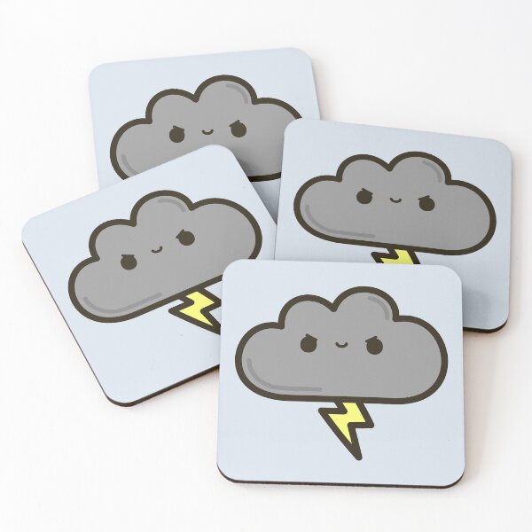 Item preview, Cute lightning cloud designed and sold by peppermintpopuk.