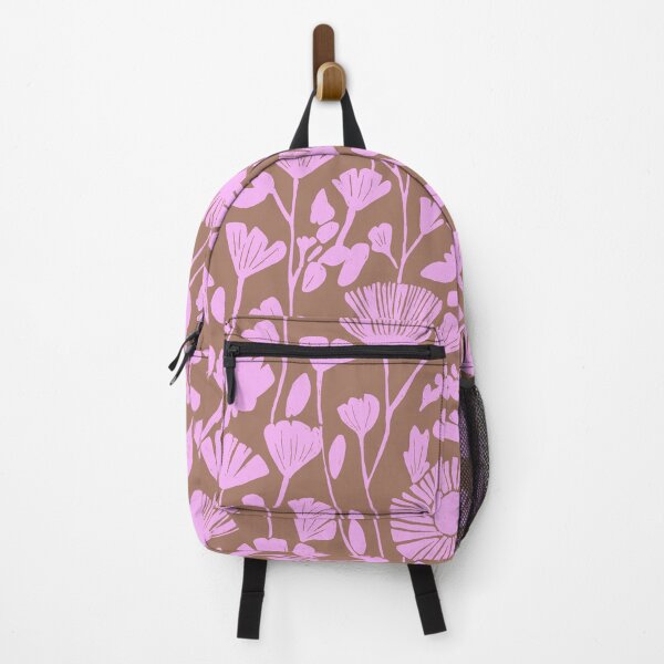 Aperçu de l'œuvre Motif floral abstrait en mousse moka et rose créée et vendue par MindFulStudios.