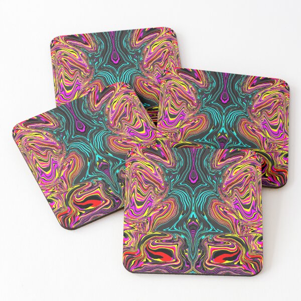 Item preview, Patterns of vibrant-colored waves. designed and sold by แพตตรา.