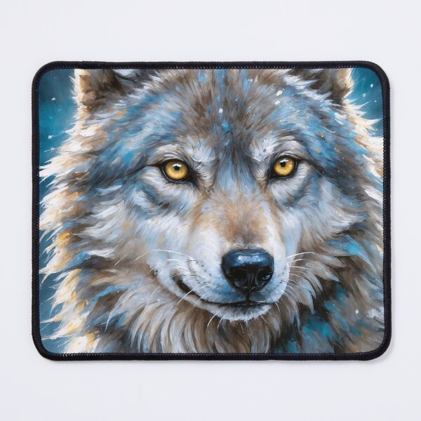 Item preview, Mystical Moonlit Wolf Portrait designed and sold by faunathreads.