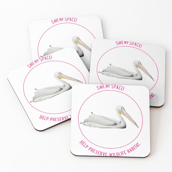 Item preview, Save space. Help preserve wildlife habitat. White Pelican. designed and sold by Qzmet.