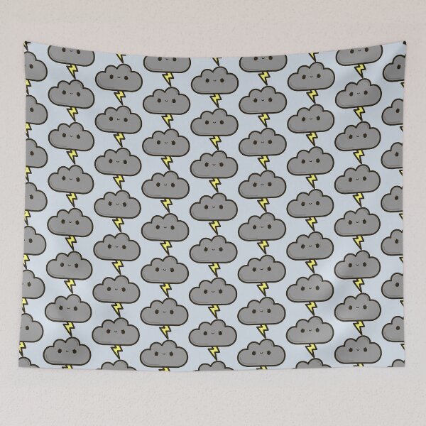 Item preview, Cute lightning cloud designed and sold by peppermintpopuk.