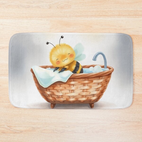 Item preview, Bee bathing designed and sold by Neranchara.