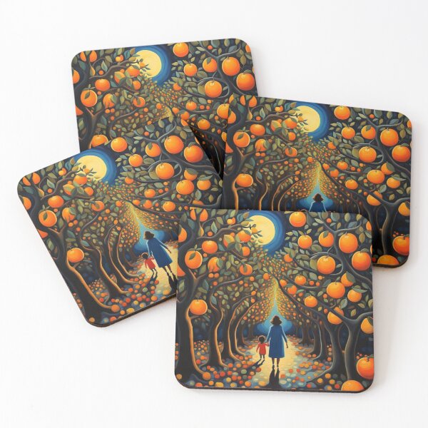 Item preview, Mother and child among Orange Grove designed and sold by George Hutton Hunter.