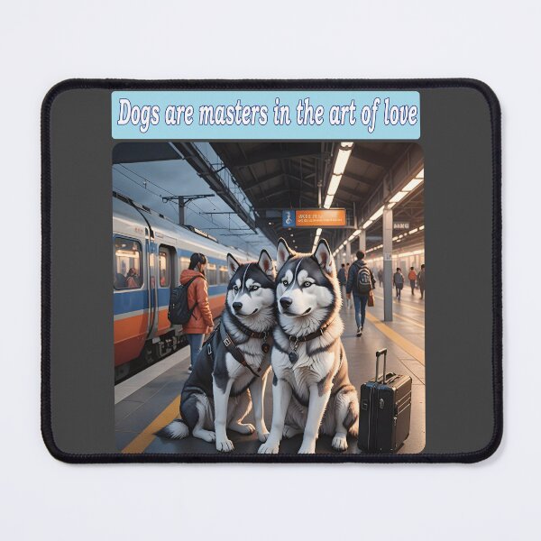Item preview, Dogs at the train station designed and sold by GiCapgraphics.