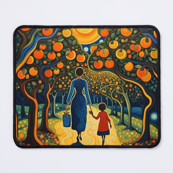 Item preview, Mother and daughter among Orange Trees designed and sold by George Hutton Hunter.
