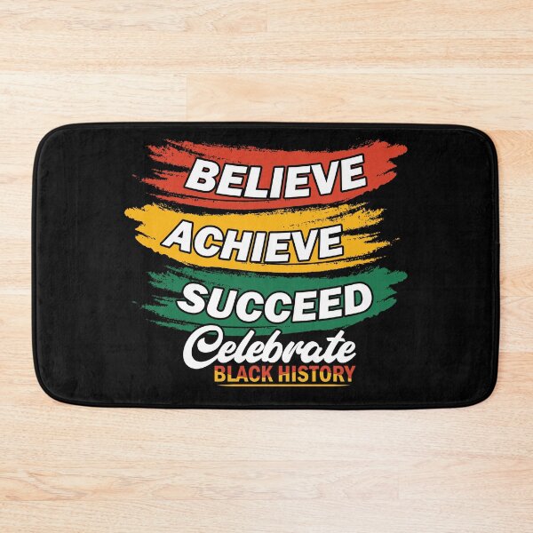 Item preview, Believe Achieve Succed Celebrate  Black History Month  designed and sold by Smix Pixels.