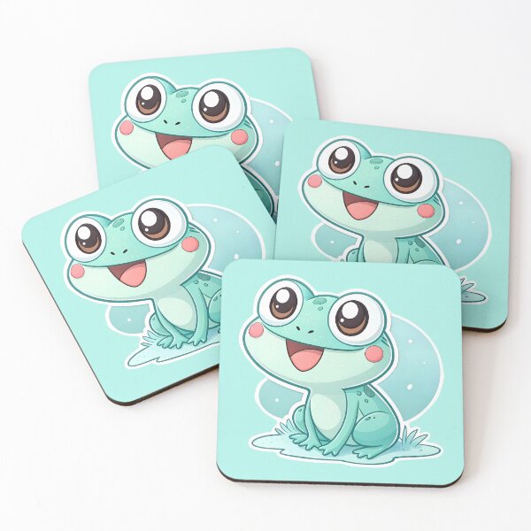 Item preview, Happy Chibi frog  designed and sold by AhArtMe.
