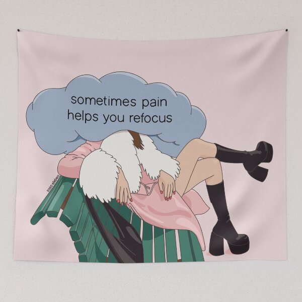 Item preview, Sometimes pain helps you refocus by Sasa Elebea designed and sold by Sabrina Brugmann.