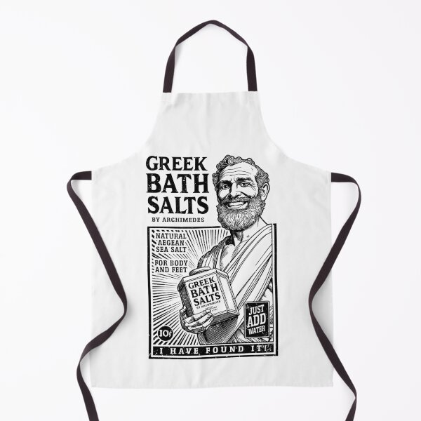 Item preview, Archimedes Funny Greek Bath Salts Ad Mathematics Science designed and sold by GrandeDuc.