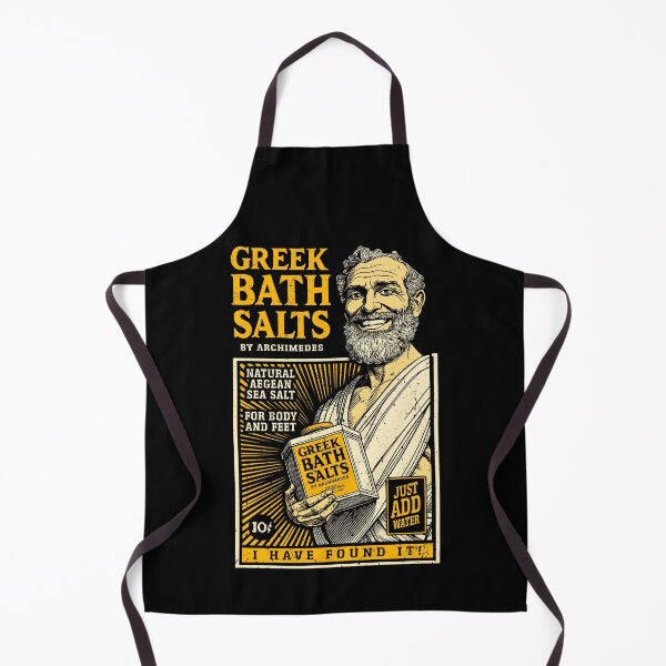 Item preview, Archimedes Funny Greek Bath Salts Ad Mathematics Science designed and sold by GrandeDuc.