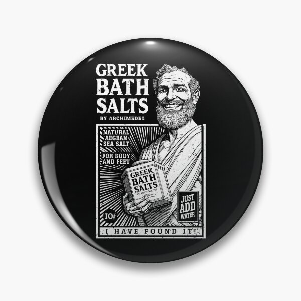Item preview, Archimedes Funny Greek Bath Salts Ad Mathematics Science designed and sold by GrandeDuc.