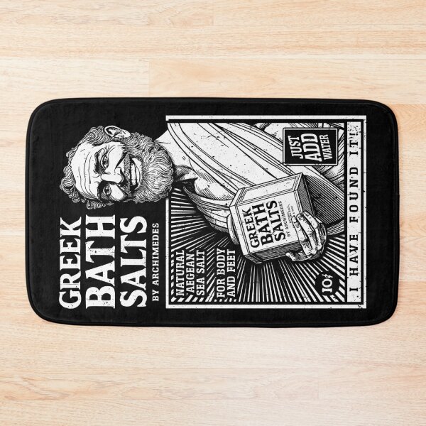 Item preview, Archimedes Funny Greek Bath Salts Ad Mathematics Science designed and sold by GrandeDuc.