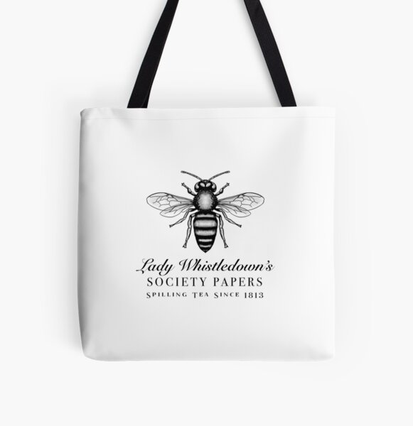 Aperçu de l'œuvre Documents de la Société de Lady Whistledown - Motif d'abeille créée et vendue par Enami.