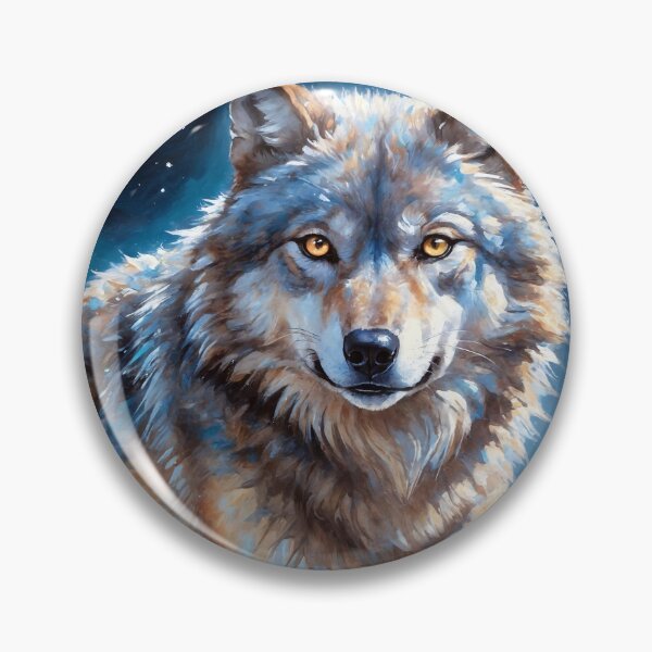 Item preview, Mystical Wolf Under the Moonlit Sky designed and sold by faunathreads.