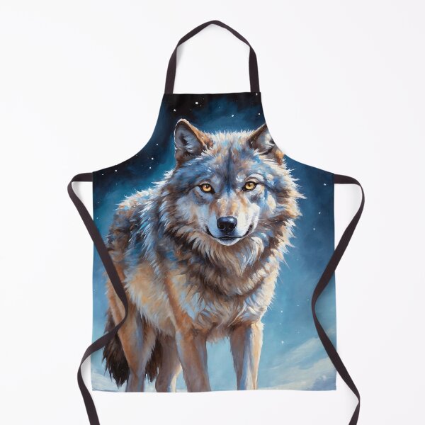 Item preview, Mystical Wolf Under the Moonlit Sky designed and sold by faunathreads.
