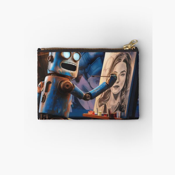 Item preview, Robot painting a portrait. designed and sold by MyHappyArtShop.