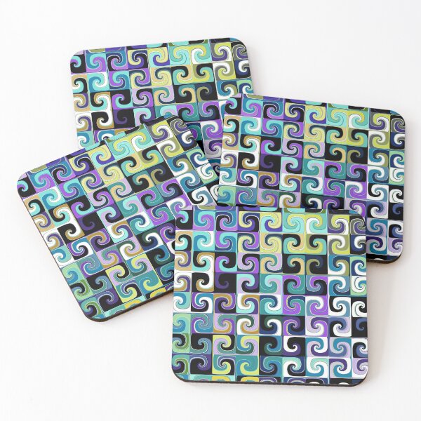 Item preview, Swirling Mosaic of Vibrant Tiles designed and sold by pinkal.