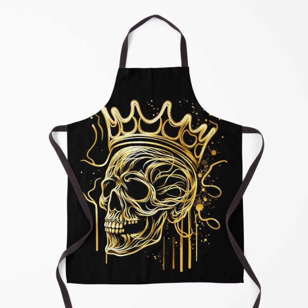 Item preview, Golden Skull with Crown Abstract designed and sold by Ascooepics.