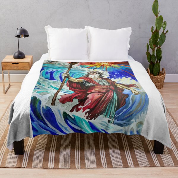 Item preview, Moses, Exodus, red sea, parting of the red sea, faith art, Christian, Bible art designed and sold by SavageLegion.