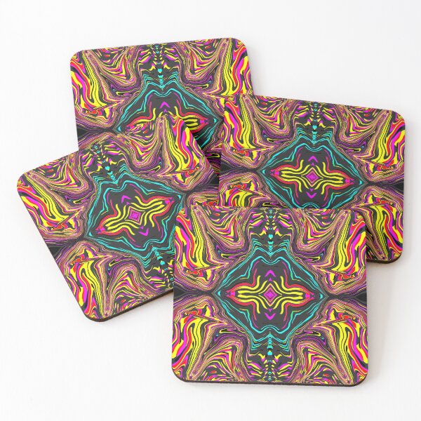 Item preview, Patterns of vibrant colored waves designed and sold by แพตตรา.