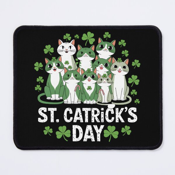 Item preview, St. Catrick's Day Shamrock Cat Party designed and sold by Zeevla.