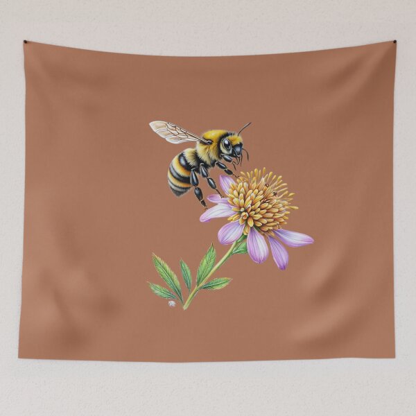 Item preview, Botanical Bee, Floral Design  designed and sold by Our Bible Journey.
