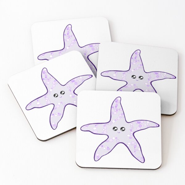 Item preview, Cute purple starfish cartoon character designed and sold by IrynasShop.