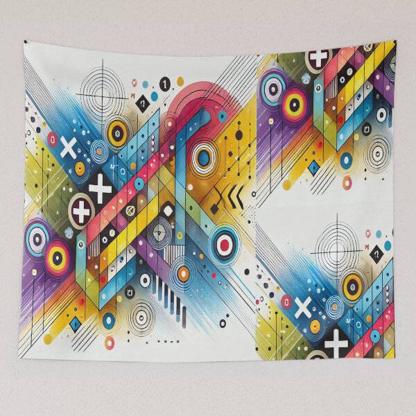 Item preview, Vibrant Geometric Math Symbols | Trendy Abstract Design designed and sold by Zeeshankhan1345.