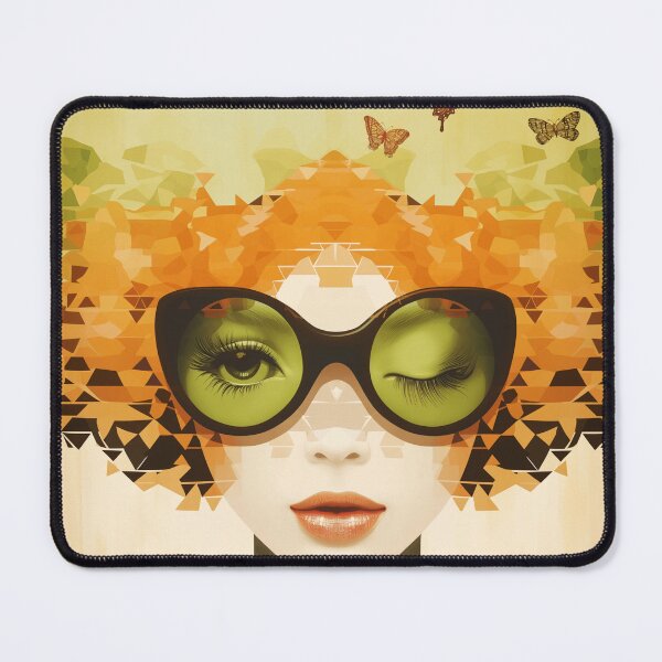 Item preview, Big Hair female illustration with "Winky Afro" designed and sold by Shoot-The-Moon.