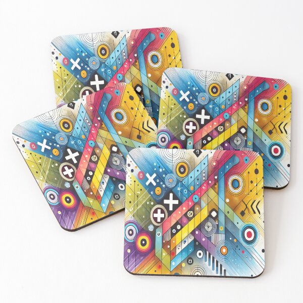 Item preview, Vibrant Geometric Math Symbols | Trendy Abstract Design designed and sold by Zeeshankhan1345.