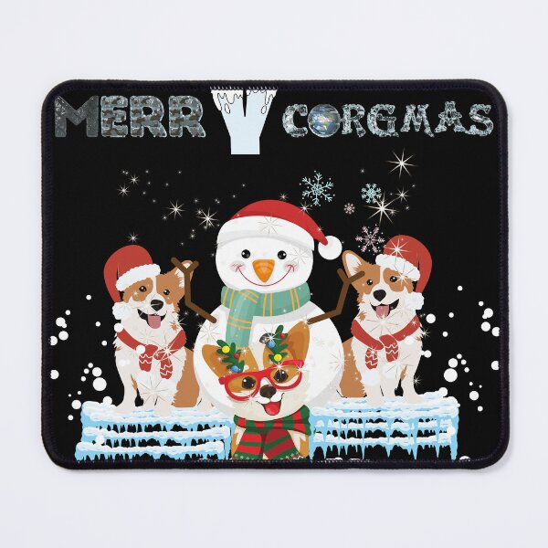 Item preview, corgis |merry corgmas | christmas designed and sold by GlobalPrintArt.