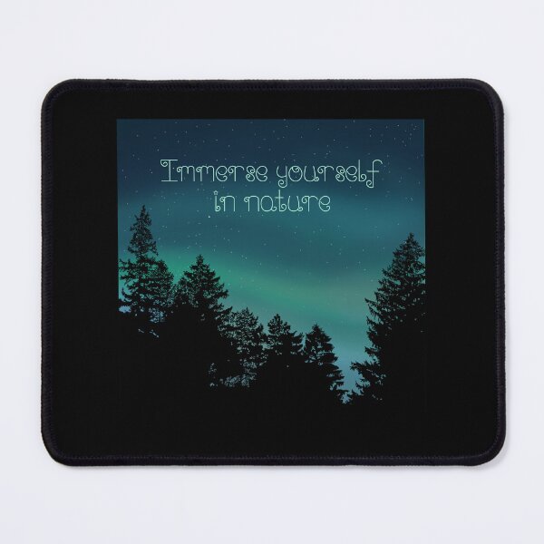 Item preview, Immerse yourself in nature. Northern Lights, pine trees, stars designed and sold by Scat the cat.