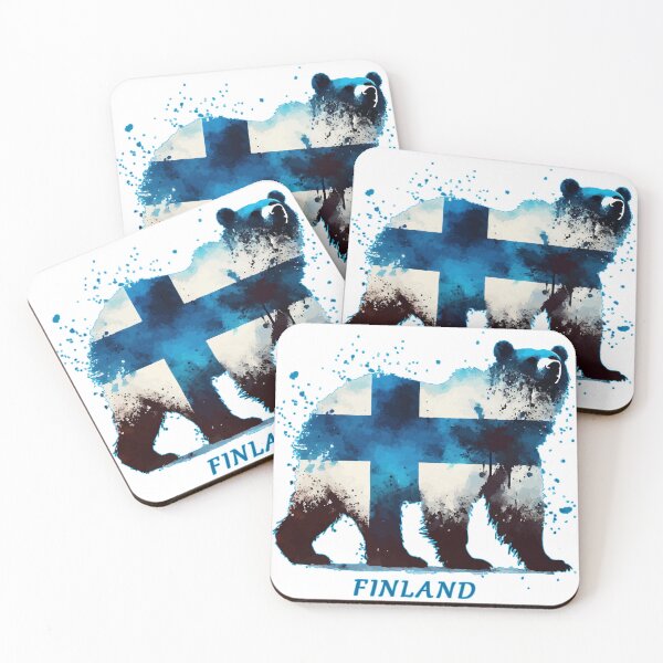 Item preview, Finland Helsinki Bear Retro designed and sold by TomFrontierArt.