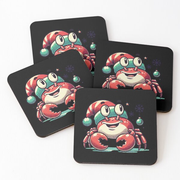 Item preview, Christmas Crab Joy With Hat designed and sold by LuminOrb.