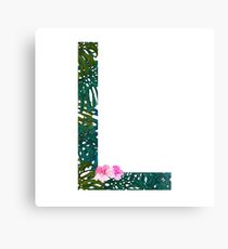 L - Tropical Alphabet Series Metal Print