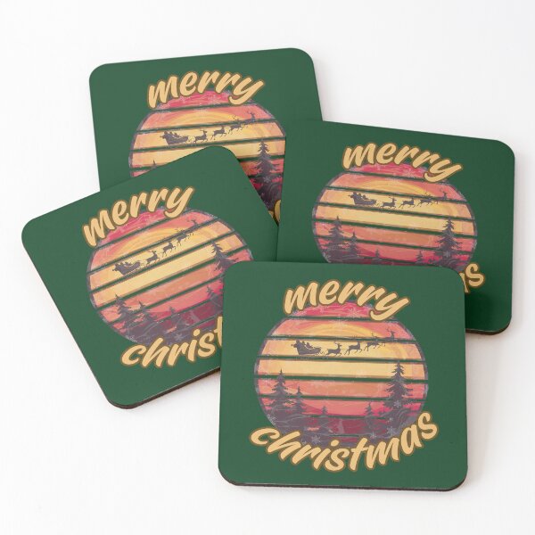 Item preview, Merry Christmas theme with vintage sunset designed and sold by manwithcolors.