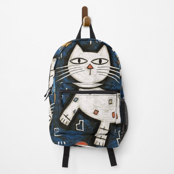 Item preview, Abstract white cat, childlike charm. designed and sold by Shoot-The-Moon.