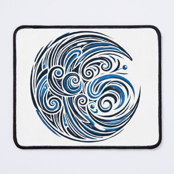 Item preview, Tribal Blue Crescent Moon designed and sold by pommyyark.
