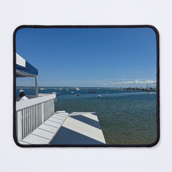 Item preview, Waterfront Restaurant View Overlooking the Sea in Provincetown, Cape Cod designed and sold by MMVisualArts.