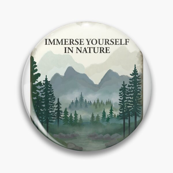 Item preview, Immerse yourself in nature. Forest, river, mountains trees designed and sold by Scat the cat.