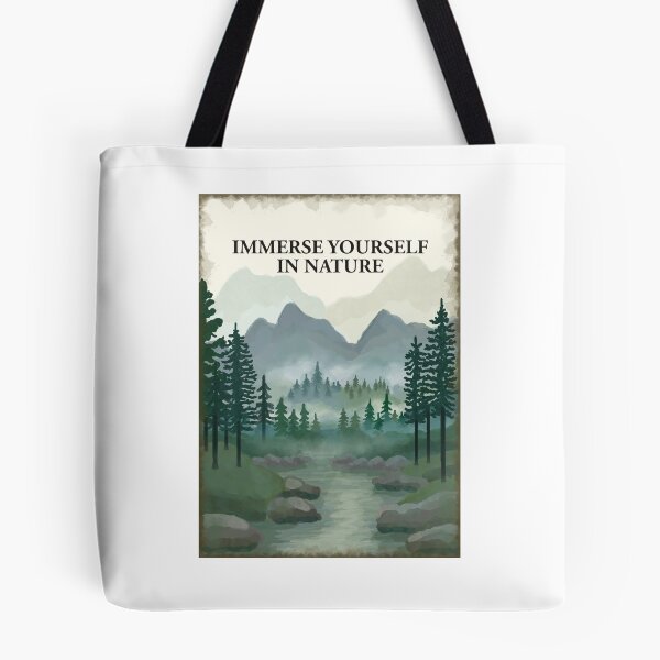 Item preview, Immerse yourself in nature. Forest, river, mountains trees designed and sold by Scat the cat.