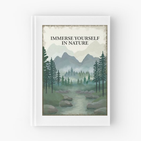 Item preview, Immerse yourself in nature. Forest, river, mountains trees designed and sold by Scat the cat.